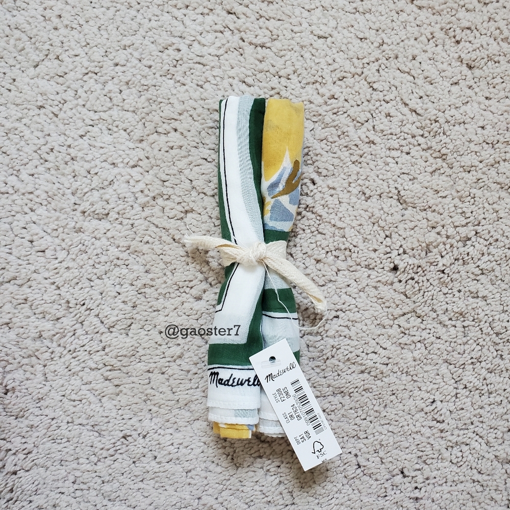 🚫SOLD🚫Madewell Organic Cotton Bandana - Picture 4 of 7